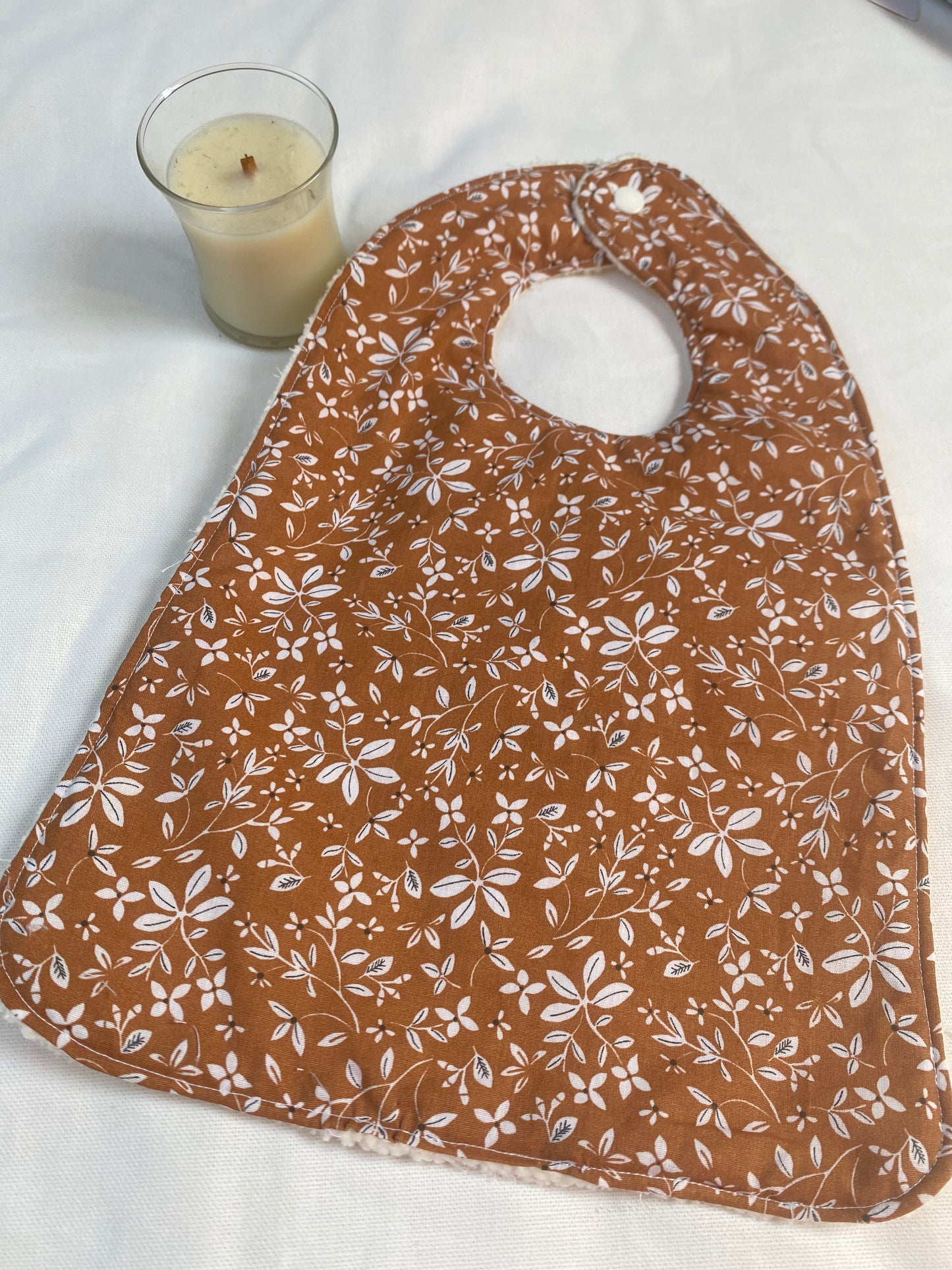 Bavoir - renard - Collection Fleurs d'Automnes