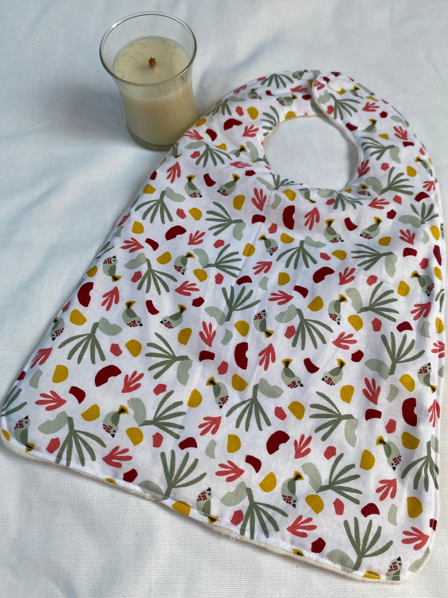 Bavoir - Collection Toucan- Crème/Multicolores