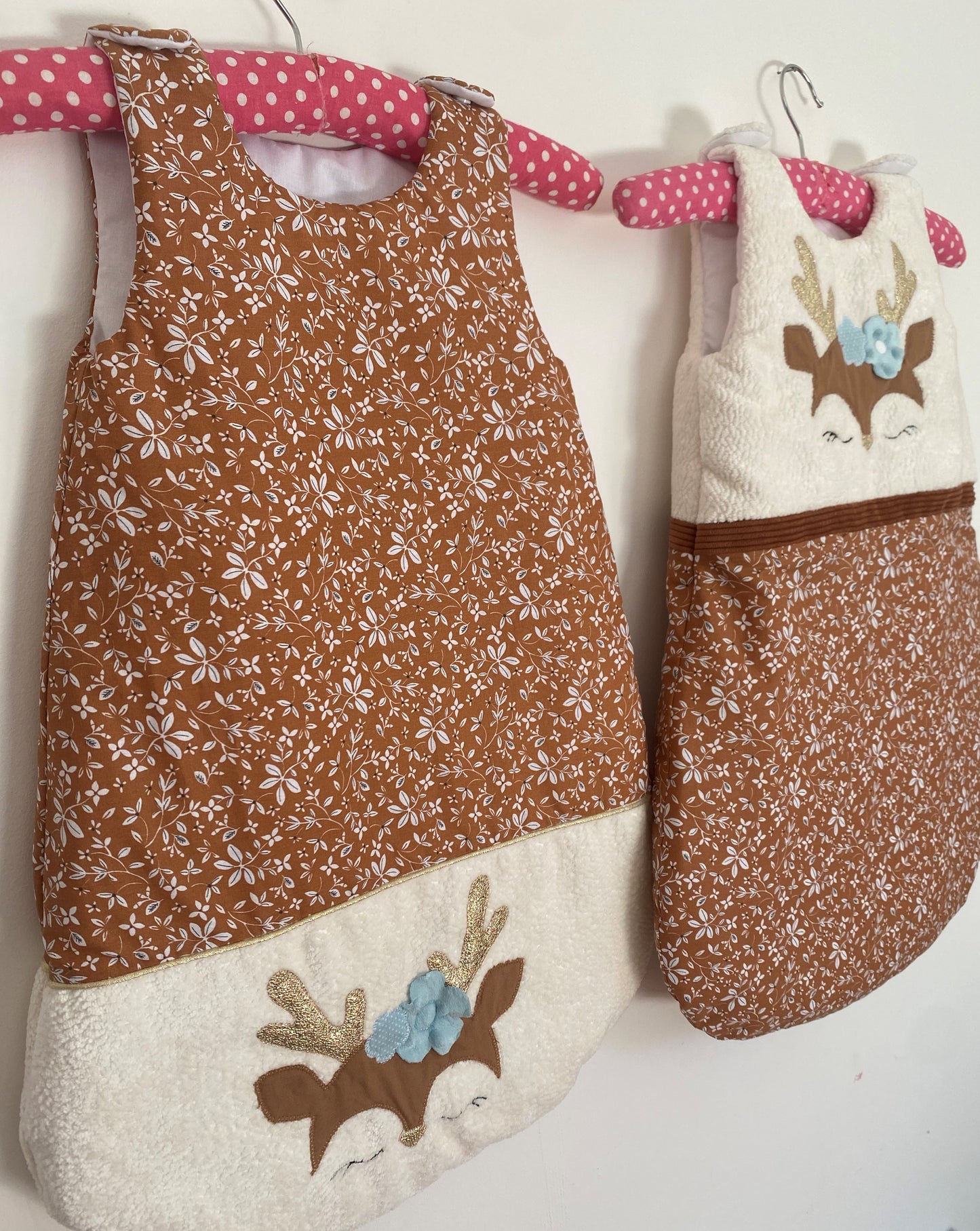 Gigoteuse 0-6M Eté - petit cerf - Collection Fleurs d'Automnes