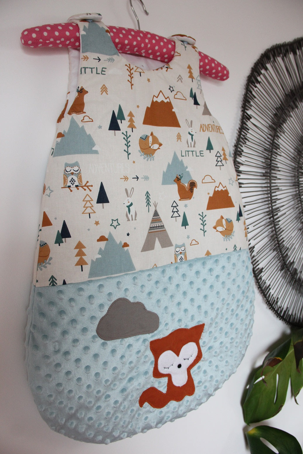 Gigoteuse 0-6M - Collection Renard - Bleu ciel