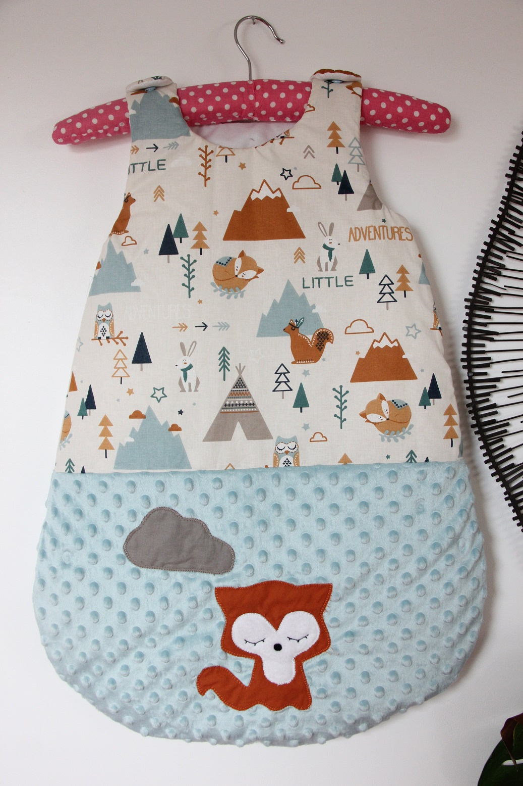 Gigoteuse 0-6M - Collection Renard - Bleu ciel