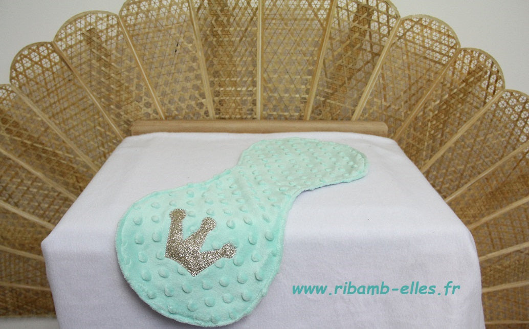 Shoulder bib - Princes&Princesses Collection - Mint/Parma