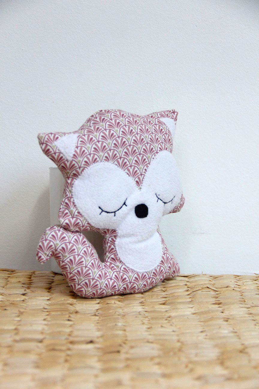 Doudou Renard - Rose éventail