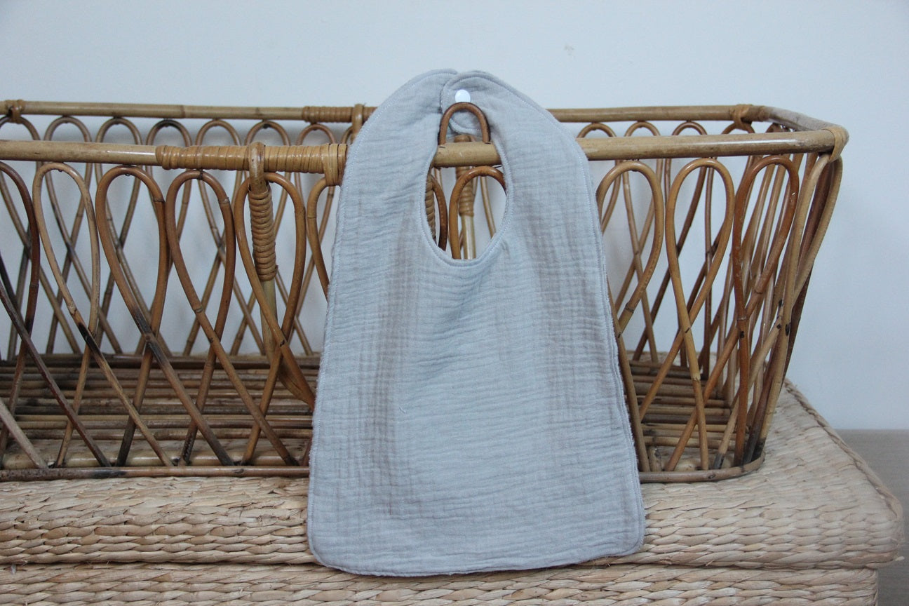 Bavoir - Collection Coquillage - Gris/Gris