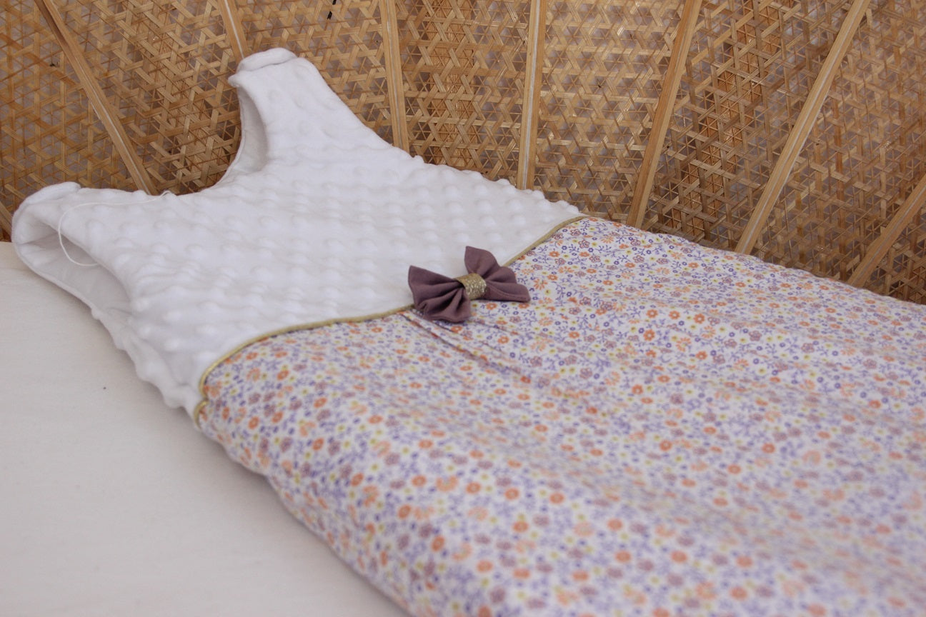 Gigoteuse Hiver 0-6M - Collection liberty - Blanc/Violet
