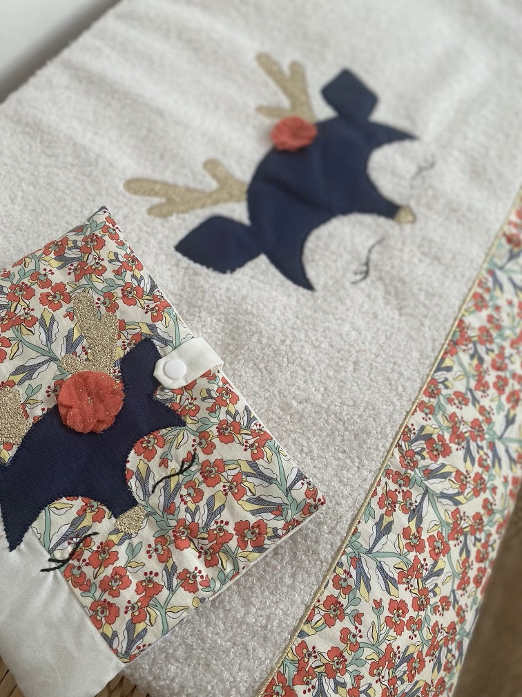 Plaid - petit cerf - Collection Cerisier