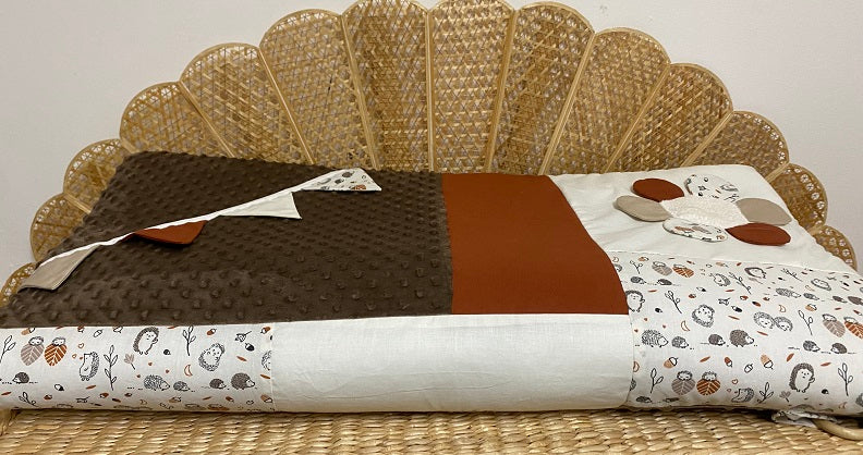 Tapis d'éveil - Collection Automne - Fabrication artisanale vue pliée