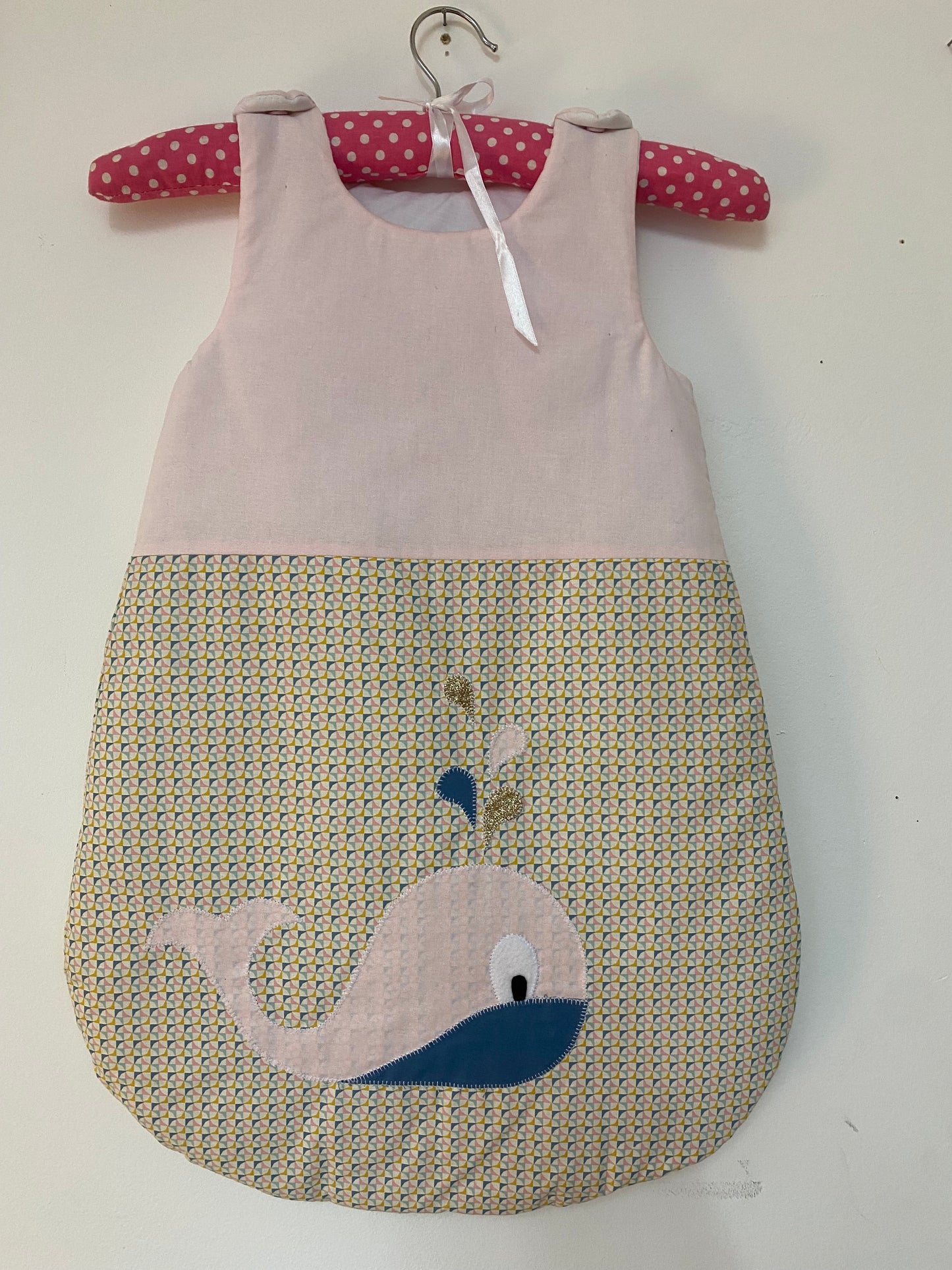 Gigoteuse Mi saison 0-6M - Collection Baleine - Rose/Bleu