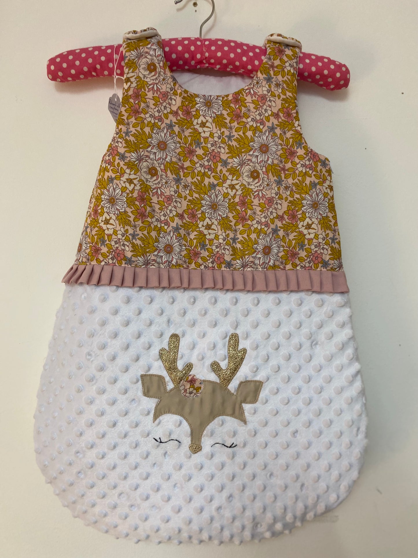 Gigoteuse 0-6M Hiver - Collection petit cerf - Rose/Moutarde