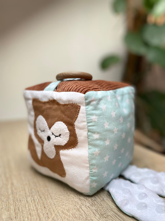 Cube éveil - Collection Renard - Vert/Marron/Blanc