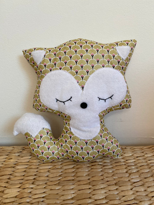 Doudou Renard moyen - Doré éventails - fabrication artisanale