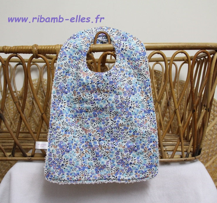 Bavoir - Collection Toucan - Blanc/Violet