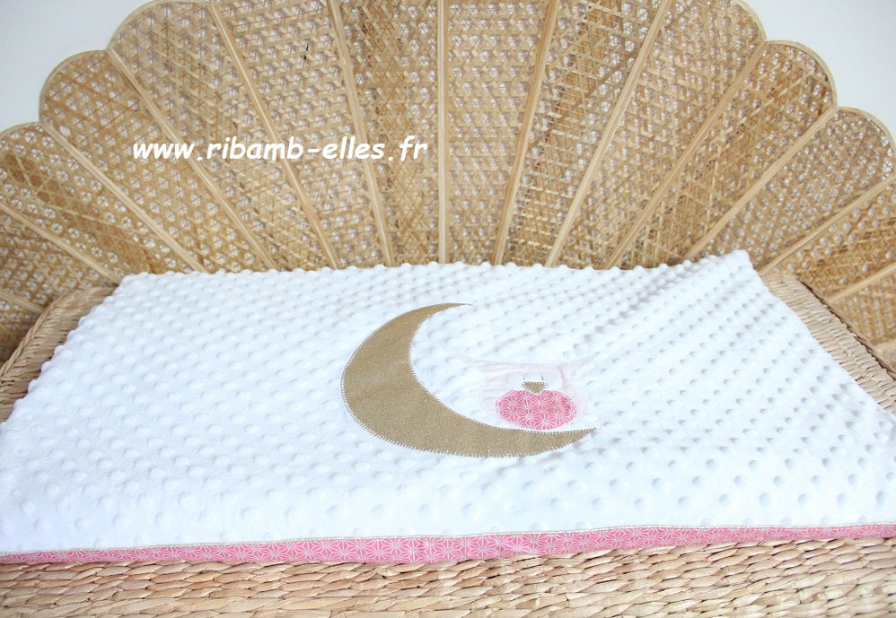 Plaid - Owl Collection - White/Pink