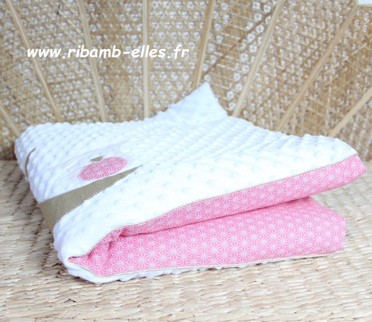 Plaid - Owl Collection - White/Pink