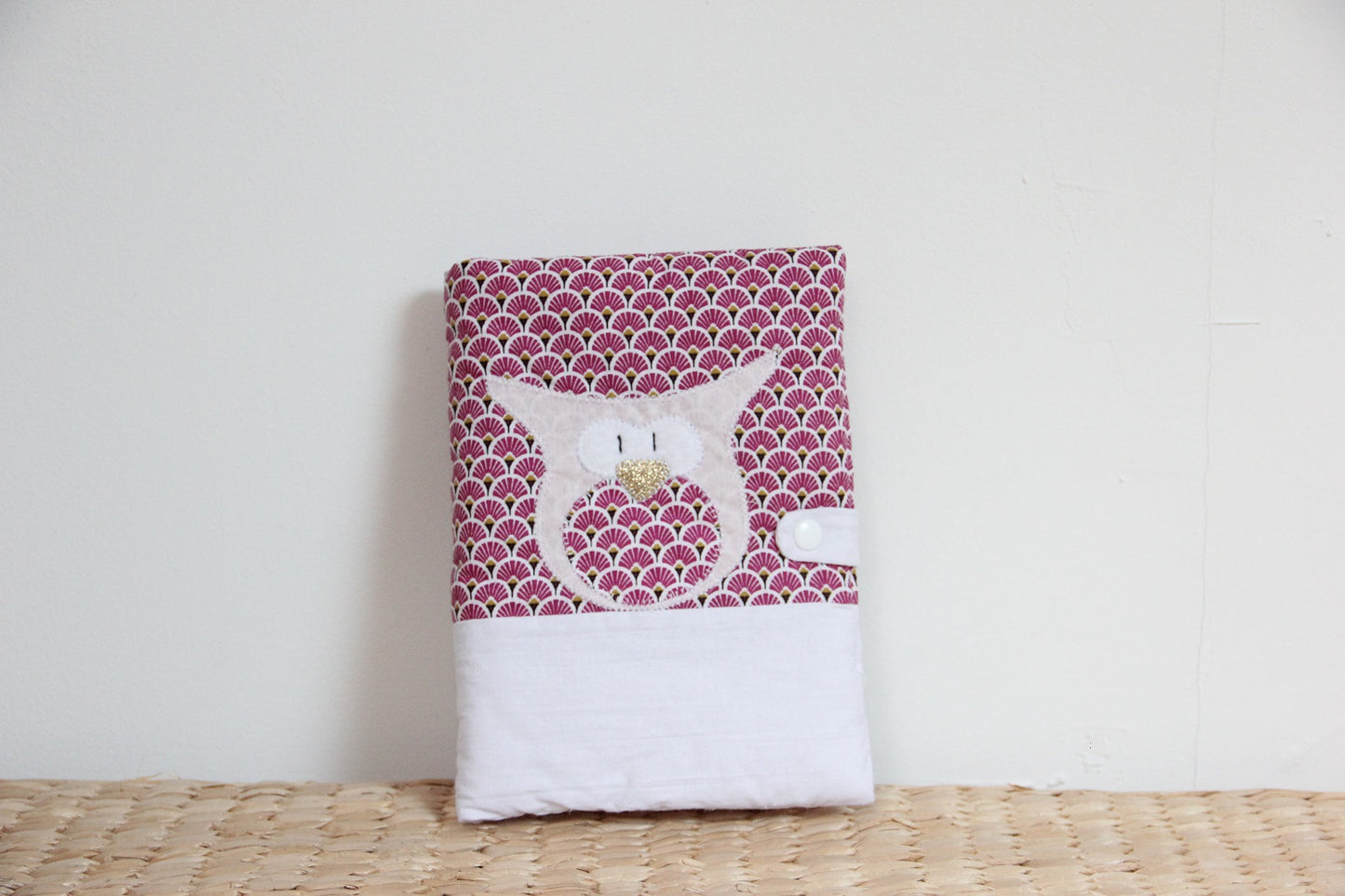 Protège carnet de santé - Collection Hibou - Rose/Blanc