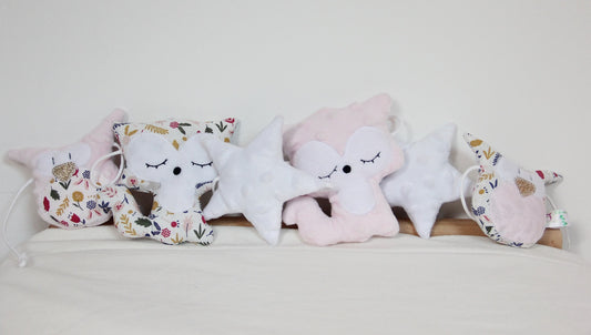 Guirlandes - Collection Hibou&Renard - Rose/Blanc