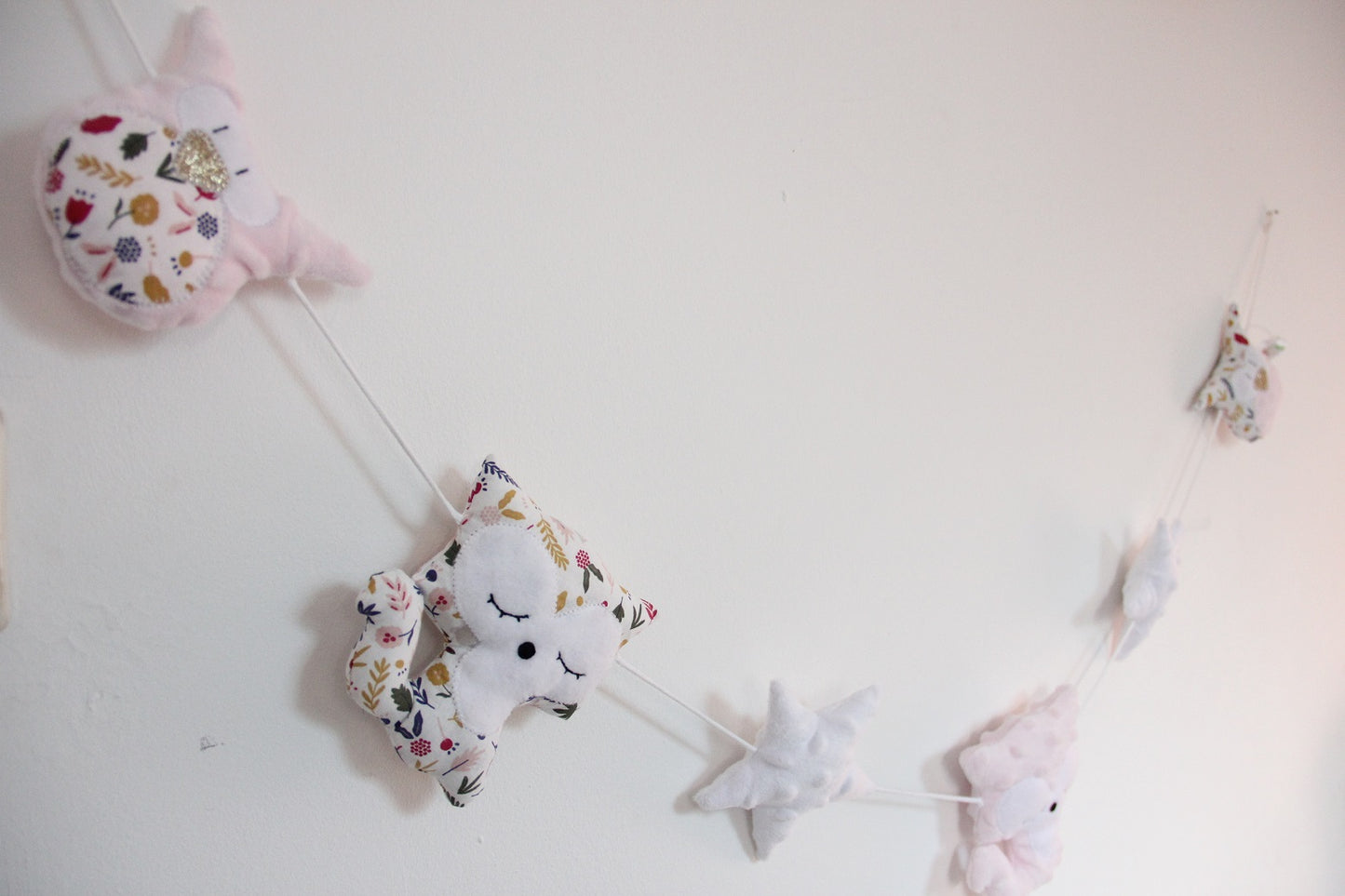 Guirlandes - Collection Hibou&Renard - Rose/Blanc