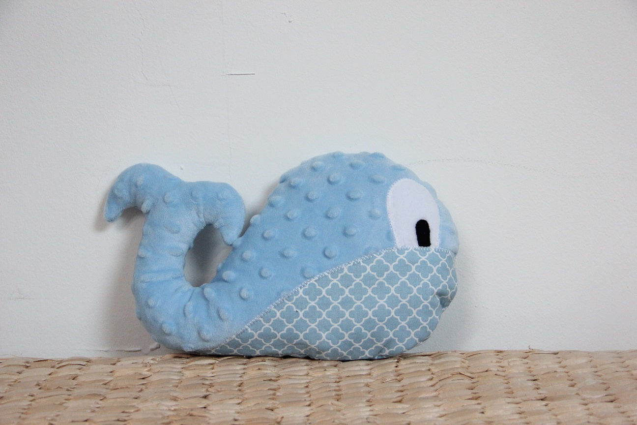 Doudou Baleine - Bleu Ciel / Origami