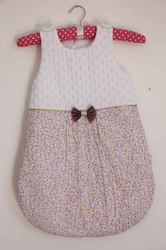 Gigoteuse Hiver 0-6M - Collection liberty - Blanc/Violet