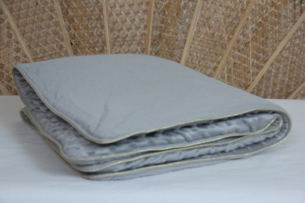 Plaid - Collection Coquillage - Gris/Gris