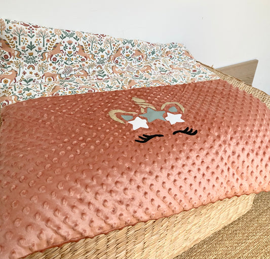 Play mat - Unicorn Collection - Salmon/Green