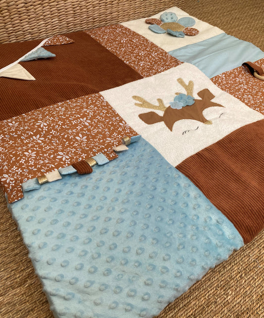 Tapis d'éveil 1 - Collection Fleurs d'Automnes - Fabrication artisanale