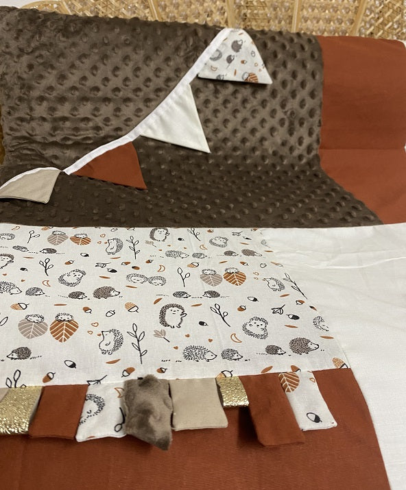 Tapis d'éveil - Collection Automne - Fabrication artisanale vue détails gauche