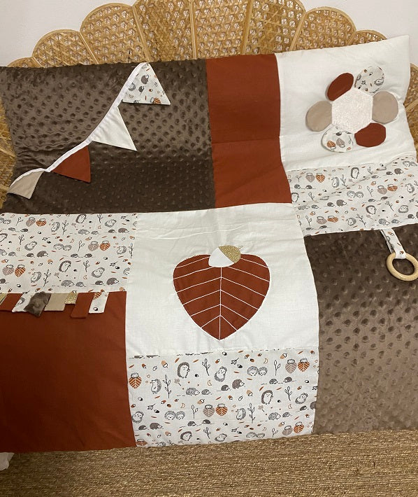 Tapis d'éveil - Collection Automne - Fabrication artisanale vue face