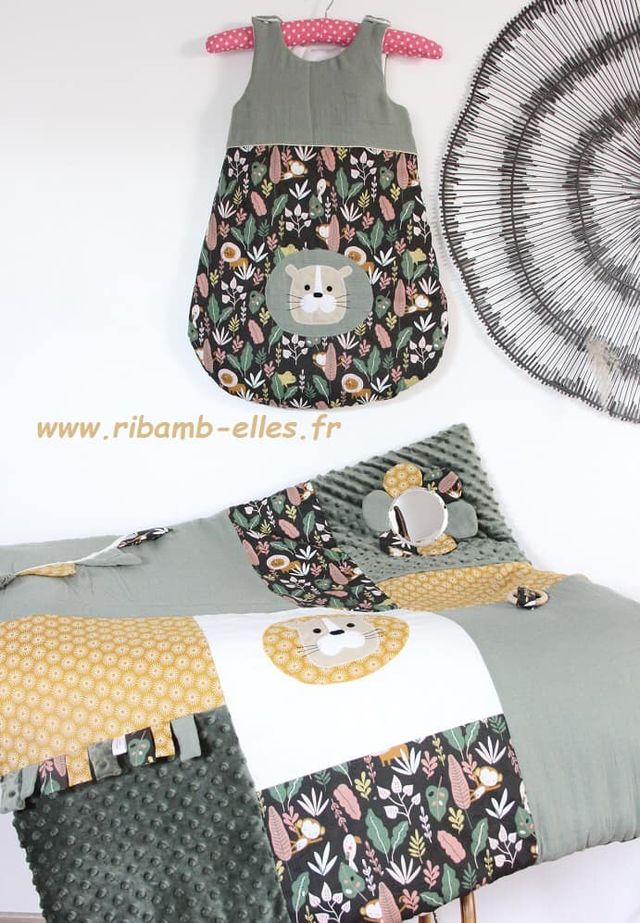 Tapis d'éveil - Collection Jungle - Kaki - Fabrication artisanale vue collection